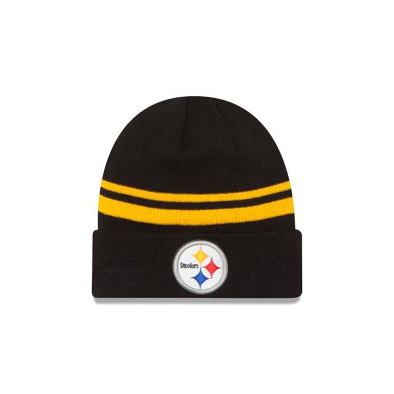 NFL Pittsburgh Steelers Cuff Knit (UDN1328) - Black New Era Beanies